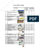 Material List for Concrete Filter Training (With Pictures)