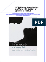 Original PDF Human Sexuality in A Changing World 10th Edition by Spencer A Rathus PDF