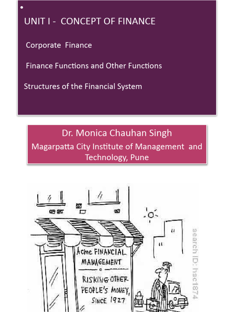 FM Unit 1 | PDF | Business | Money