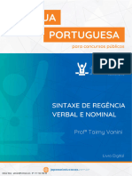 Livro Digital - Sintaxe de Regência Verbal e Nominal