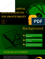 Impact of Working Capital On The Profitability