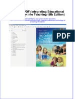 Original PDF Integrating Educational Technology Into Teaching 8th Edition PDF
