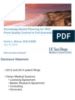 Knowledge-Based Planning For SRS: From Quality Control To Full Automation