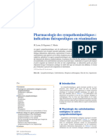 03 Pharmacologie des sympathomimétiques (indications thérapeutiques en réanimation) - EMC Anesthésie 14