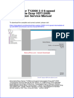 Dana Spicer t12000 3 4 6 Speed Intermediate Drop Vdt12000 Transmission Service Manual 907397 B