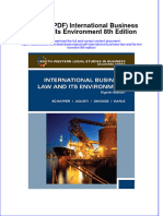 Download Original PDF International Business Law and Its Environment 8th Edition pdf