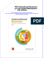 Download Original PDF International Business Competing in the Global Marketplace 12th Edition pdf