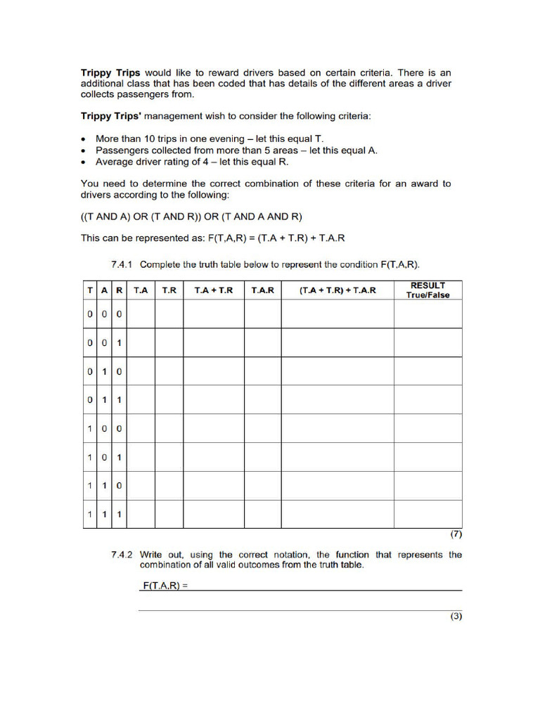 BOOLEAN LOGIC TEST QUESTIONS intelligence overview