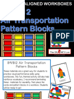 B9B12 Air Transportation Pattern Blocks