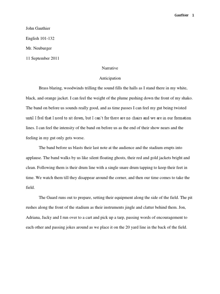 essay about marching band
