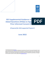 SES Supplemental Guidance: Frequently Asked Questions (FAQs) On Applying Free Prior Informed Consent (FPIC)
