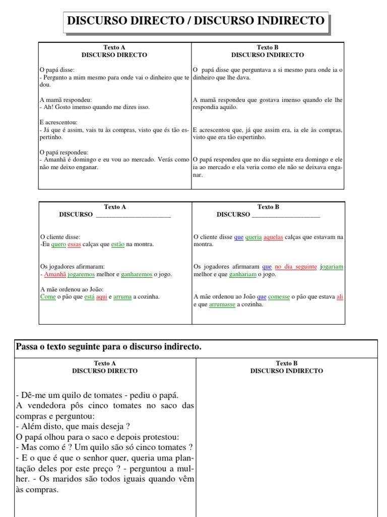 DISCURSO_DIRECTO Idiomas