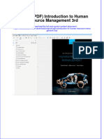 Original PDF Introduction To Human Resource Management 3rd PDF