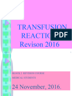 Blood Transfusion Reaction Revision 2016