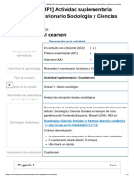 Examen - (ACDB1-15%) (SUP1) Actividad Suplementaria - Responda El Cuestionario Sociología y Ciencias Sociales