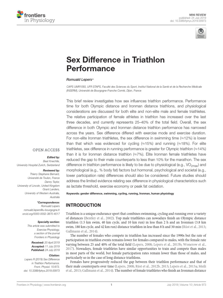 Sex Difference Triathlon Download Free PDF Triathlon Ironman Triathlon