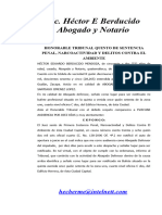 Defensa Evacua Audiencia de 10 Días