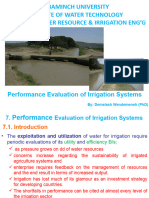 CH-7 Irrigation Performance Assessment