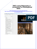 Original PDF Living Philosophy A Historical Introduction To Philosophical Ideas PDF