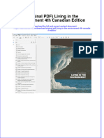 Original PDF Living in The Environment 4th Canadian Edition PDF