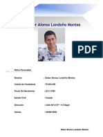 Documentos de Duber Alonso Londoña Montes C.C 75.004.258 CEL 3235815656