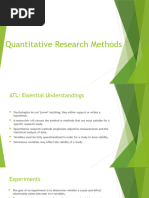 Quantitative Research Methods