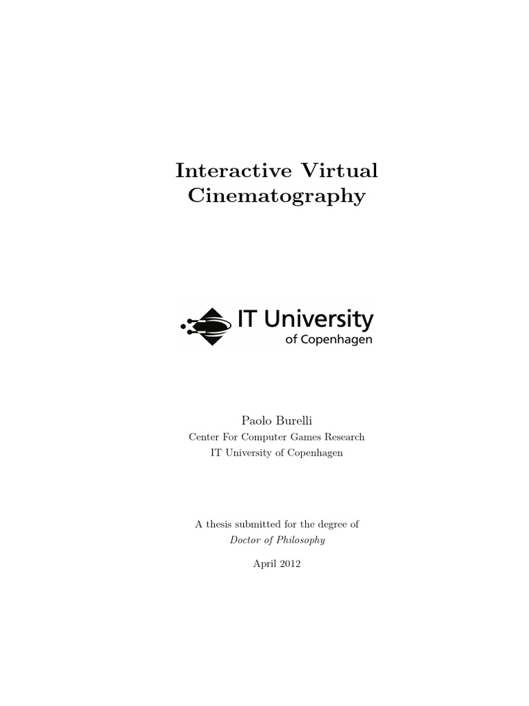 Interactive virtual cinematography pdf mathematical optimization