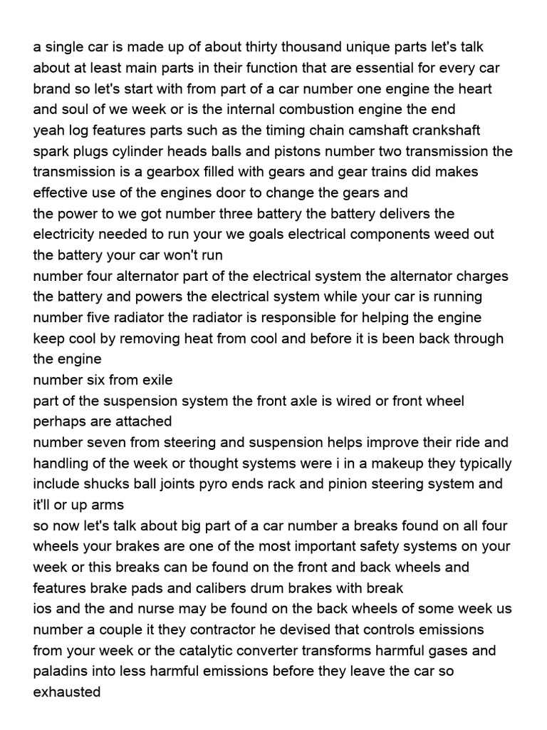 English parts of car0001 download free pdf ignition system