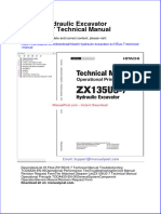 Hitachi Hydraulic Excavator Zx135us 7 Technical Manual