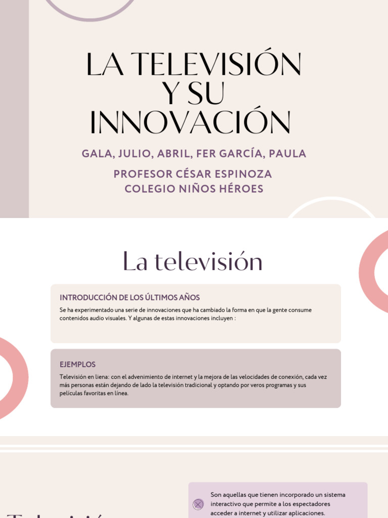 La Innovación de La Televisión | PDF
