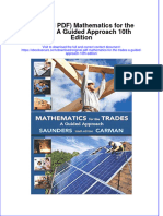 Original PDF Mathematics For The Trades A Guided Approach 10th Edition PDF