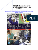 Original PDF Mathematics For The Trades A Guided Approach 11th Edition PDF