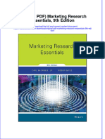 Original PDF Marketing Research Essentials 9th Edition PDF