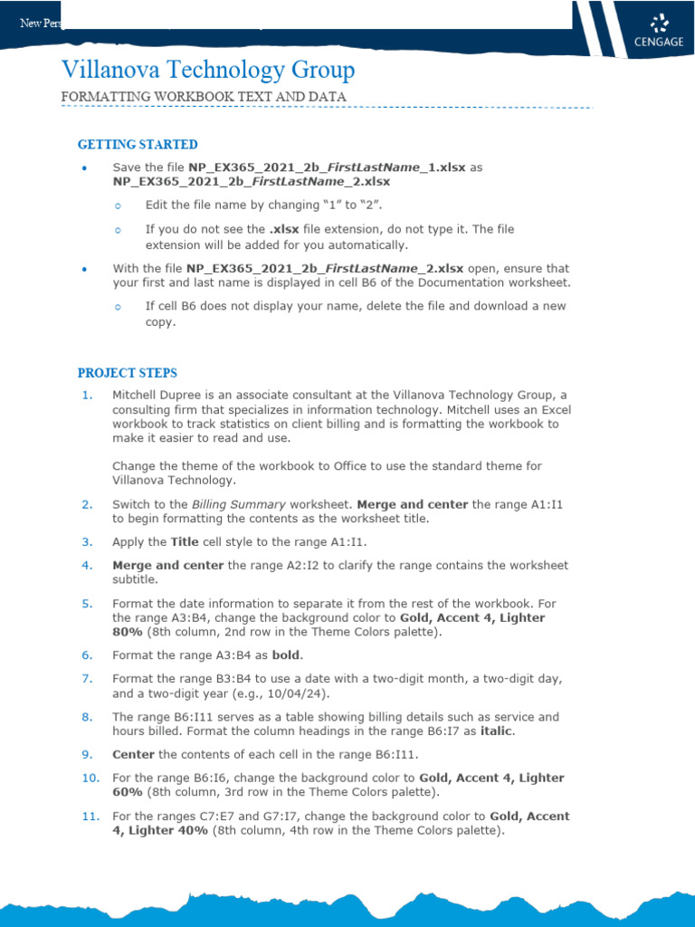 Instructions Np Ex365 2021 2b Pdf Microsoft Excel Worksheet