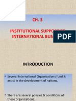 CH 3 Institutional Support To International Business
