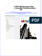 Original PDF Mediascapes New Patterns in Canadian Communication 4th PDF