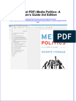 Original PDF Media Politics A Citizens Guide 3rd Edition PDF