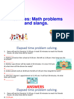 Activities 3 Math Problems and Slangs