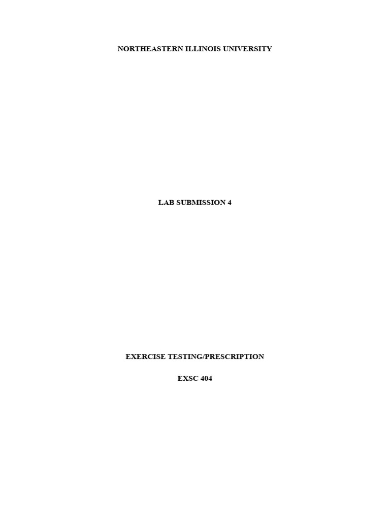 Submax Bike Test Pdf Heart Rate Physical Fitness