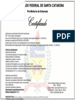 Certificado UFSC