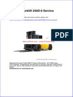 Hyundai Forklift 250d 9 Service Manual