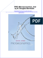Original PDF Microeconomics 2nd Edition by B Douglas Bernheim PDF
