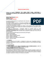 Minuta Edital Manutenção Preventiva e Corretiva Da Central Telefônica