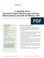 Base de Datos Ajustada de La Encuesta Origen-Destino para La Zona Metropolitana Del Valle de México, 2017