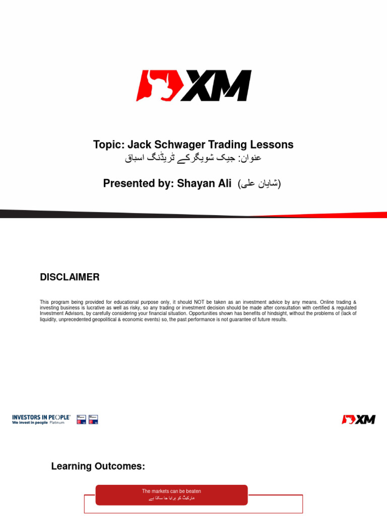 Jack Schwager Trading Lessons New Pdf