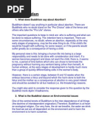 FAQ of Buddism