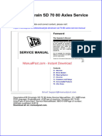 Jcb Drivetrain Sd 70 80 Axles Service Manual