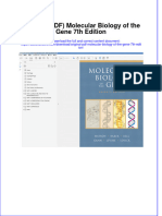 Original PDF Molecular Biology of The Gene 7th Edition PDF