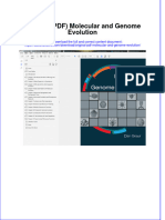 Original PDF Molecular and Genome Evolution PDF