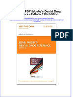 Original PDF Mosbys Dental Drug Reference e Book 12th Edition PDF